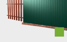Забор и терраса