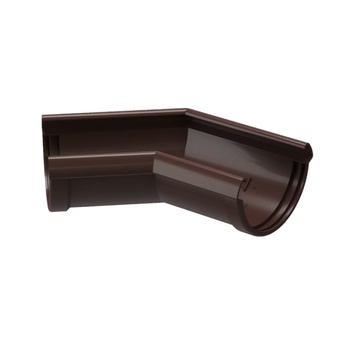 DOCKE LUX Элемент угловой 135° Шоколад (водосток пластиковый)