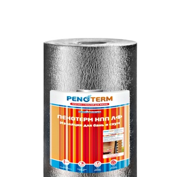 Пенотерм® НПП ЛФ 5мм Отражающая теплоизоляция для бань и саун 1,2х25м, 30м2