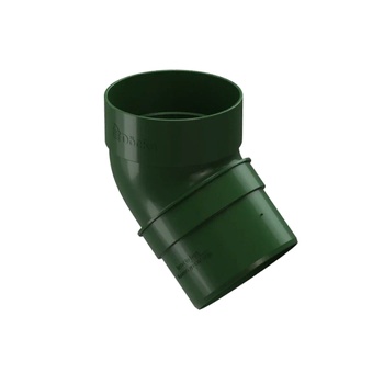 DOCKE STANDARD Колено 45° Зеленый (водосток пластиковый)