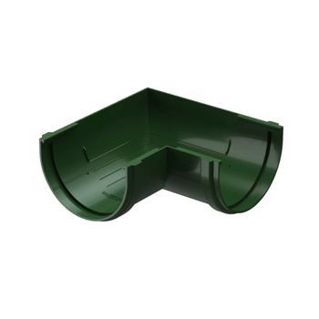 DOCKE STANDARD Элемент угловой 90° внутренний Зеленый (водосток пластиковый)