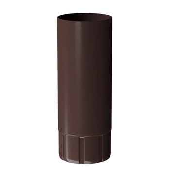 DOCKE STAL PREMIUM Труба водосточная 1м Шоколад (водосток металлический)