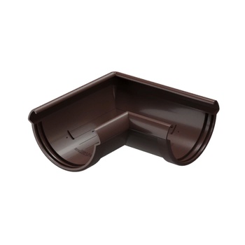 DOCKE LUX Элемент угловой 90° Шоколад (водосток пластиковый)