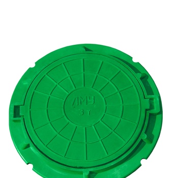 Люк D 750мм полимерно-песчаный 3т Зеленый