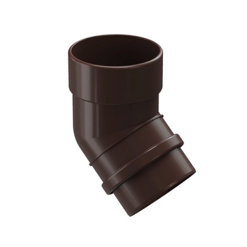 DOCKE LUX Колено 45° Шоколад (водосток пластиковый)