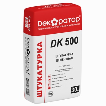 ДЕКОРАТОР DK500 Штукатурка цементная машинного и ручного нанесения (25кг) (56шт.)