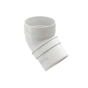 DOCKE STANDARD Колено 45° Белый (водосток пластиковый)