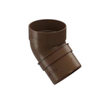 DOCKE STANDARD Колено 45° Светло-коричневый (водосток пластиковый)