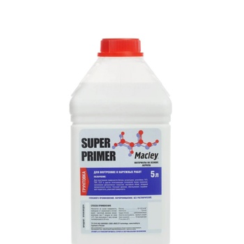 МАКЛЕЙ Грунтовка глубокого проникновения СУПЕР ПРАЙМЕР 5л.