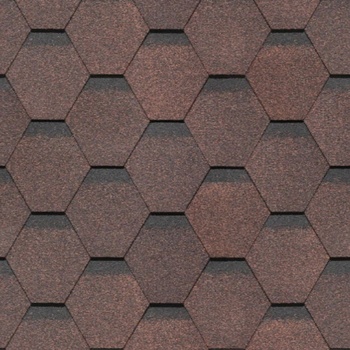 Гибкая черепица Docke PIE, серия STANDARD, коллекция Сота Коричневый 3м2