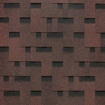 Гибкая черепица Docke PIE, серия EUROPA, коллекция MATRIX (Матрица) Коричневый 3м2