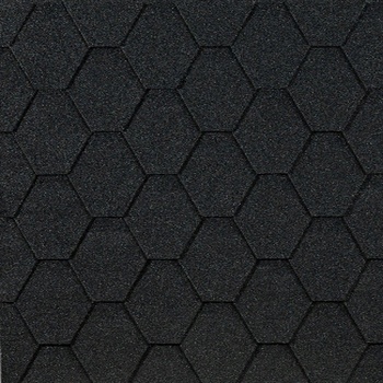 Гибкая черепица Docke PIE, серия EURASIA, коллекция Шестигранник Серый 3м2