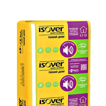 Утепл. ISOVER ТИХИЙ ДОМ ПЛИТА 50мм; 0,5мᶟ; 10м² (610×1170×50мм) 14шт