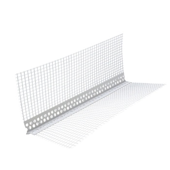 Профиль углозащитный ПВХ/СВ/, с сеткой 10*15, 145г/м2, 2,5м