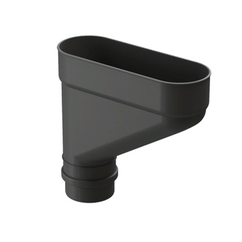 DOCKE LUX Коллектор Графит (водосток пластиковый)