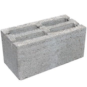 КЕРАМЗИТОБЕТОННЫЙ БЛОК 190×190×390 "холодный"(трехпуст.)