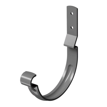 DOCKE STAL PREMIUM Карнизный крюк короткий Графит (водосток металлический)