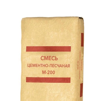 Цементно-песчаная смесь М200 25кг Меркурий (1под. 56шт.)