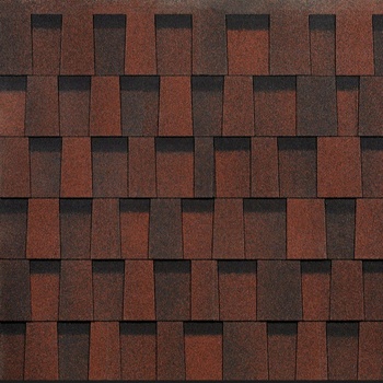 Гибкая черепица Docke PIE, серия STANDARD, коллекция DRAGON Красный 2,38м2 многослойная ламинированная