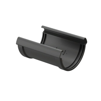 DOCKE LUX Соединитель желобов Графит (водосток пластиковый)