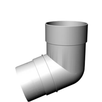КОЛЕНО D=85/72гр. (пломбир) DOCKE"Premium"