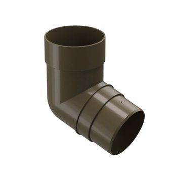 DOCKE PREMIUM Колено 72° Каштан (водосток пластиковый)