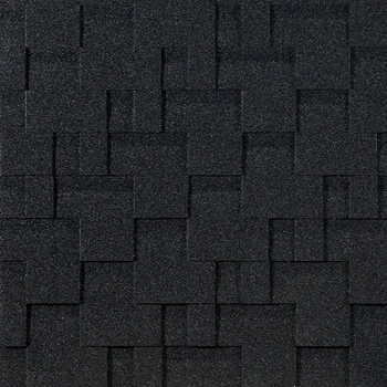 Гибкая черепица Docke PIE, серия EURASIA, коллекция Лабиринт Серый 3м2