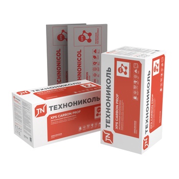Плиты пенополистирольные экструзионные XPS ТЕХНОНИКОЛЬ CARBON Prof 1180х580х50мм-L (0,27376м3; 8шт.) 5,475м2