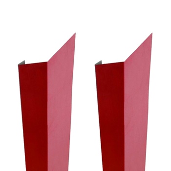 КАРНИЗНАЯ ПЛАНКА 127Х60Х2000 RAL 3005 Винно-красный