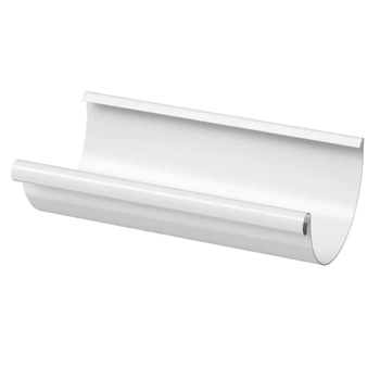 DOCKE STAL PREMIUM Желоб полукруглый 3м Пломбир (водосток металлический)