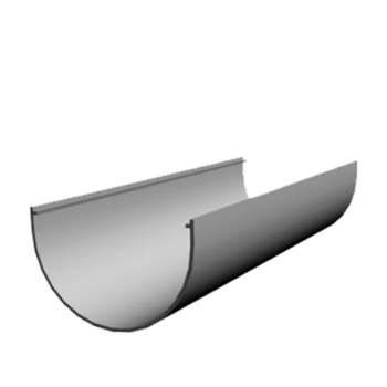 ЖЕЛОБ водосточный D=120,65/L=3000(пломбир) DOCKE"Premium"