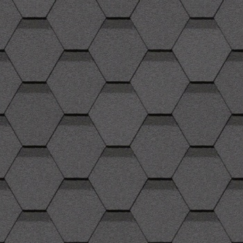 Гибкая черепица Docke PIE, серия STANDARD, коллекция Сота Серый 3м2