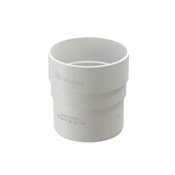 DOCKE STANDARD Муфта соединительная Белый (водосток пластиковый)