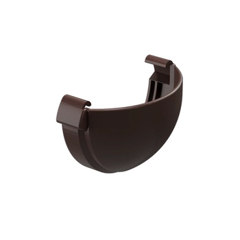 DOCKE LUX Заглушка желоба Шоколад (водосток пластиковый)