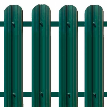 ШТАКЕТНИК"Райлинг"1,7 м.п. ЗЕЛЕНЫЙ МОХ (М-образ.с ушками)