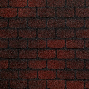 Гибкая черепица Docke PIE, серия EURASIA, коллекция Плитка Красный 3,1м2