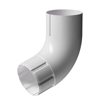 DOCKE STAL PREMIUM Колено 72° Пломбир (водосток металлический)