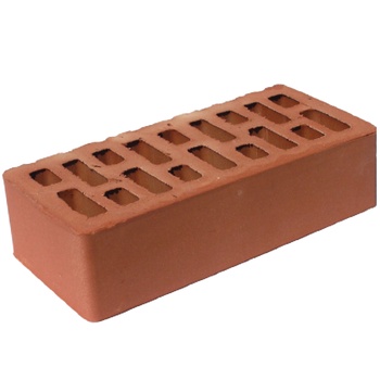 Кирпич (ВАЗ) керамический ОДИНАРНАРНЫЙ пустотелый лицевой КРАСНЫЙ М-150 (297шт.)