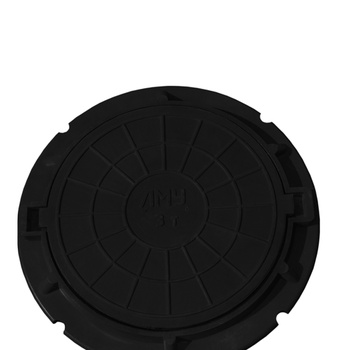 Люк D 750мм полимерно-песчаный 3т Черный