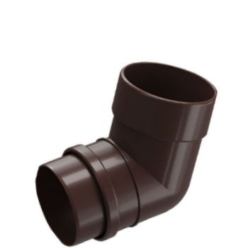 КОЛЕНО D=80/45гр. (темно-коричневое) DOCKE"Standard"