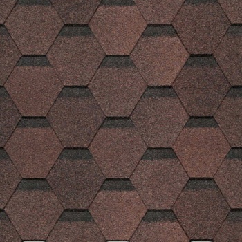 Гибкая черепица Docke PIE, серия EUROPA, коллекция KARAT (Карат) Коричневый 3м2