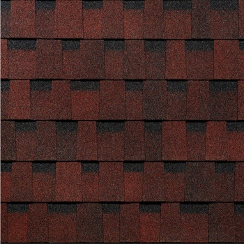 Гибкая черепица Docke PIE, серия EUROPA, коллекция DRAGON Красный 2,38м2 многослойная ламинированная