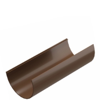 ЖЕЛОБ водосточный D=120/L=3000(темно-коричневый) DOCKE"Standard"