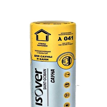 Утепл. ISOVER САУНА РУЛОН 50мм; 0,75мᶟ; 15м²(1200×12500×50мм) 1шт