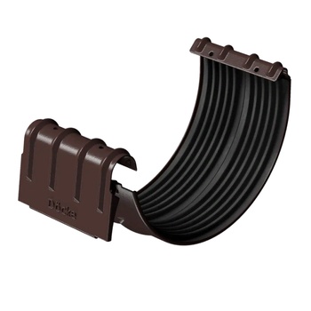 DOCKE STAL PREMIUM Соединитель желобов Шоколад (водосток металлический)