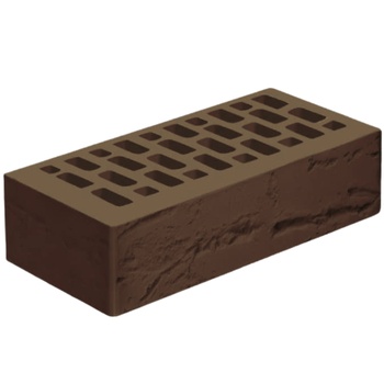 Кирпич Лицевой Одинарный МАГМА (ШОКОЛАД-АНТИК) КР-л-пу 1НФ/175/1,4/100 (250х120х65, М175) (420шт.)