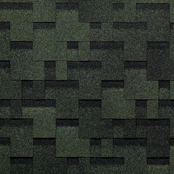 Гибкая черепица Docke PIE, серия EURASIA, коллекция Лабиринт Зеленый 3м2