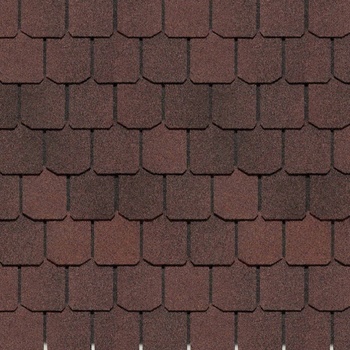 Гибкая черепица Docke PIE, серия EUROPA, коллекция SLATE (Сланец) Коричневый 3,1м2