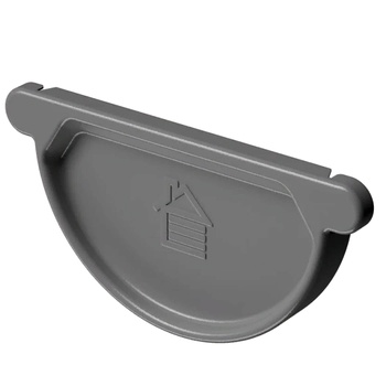 DOCKE STAL PREMIUM Заглушка желоба Графит (водосток металлический)