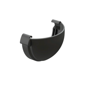 DOCKE LUX Заглушка желоба Графит (водосток пластиковый)